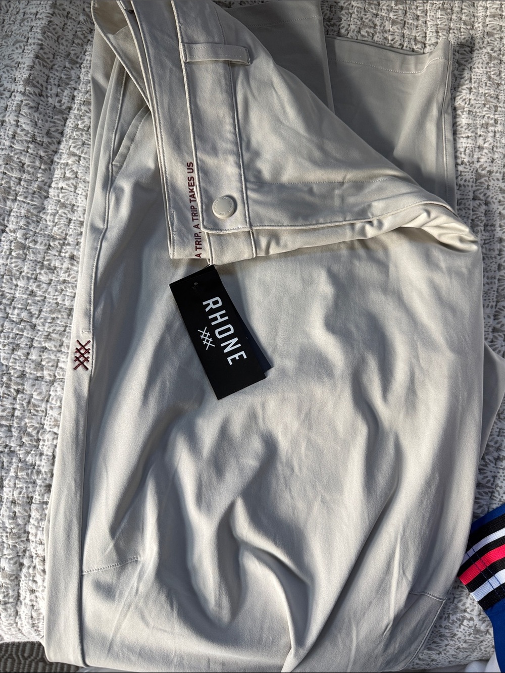RHONE Men’s Chinos in Light Cream